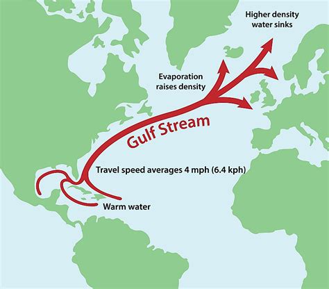 Map of the Gulf Stream